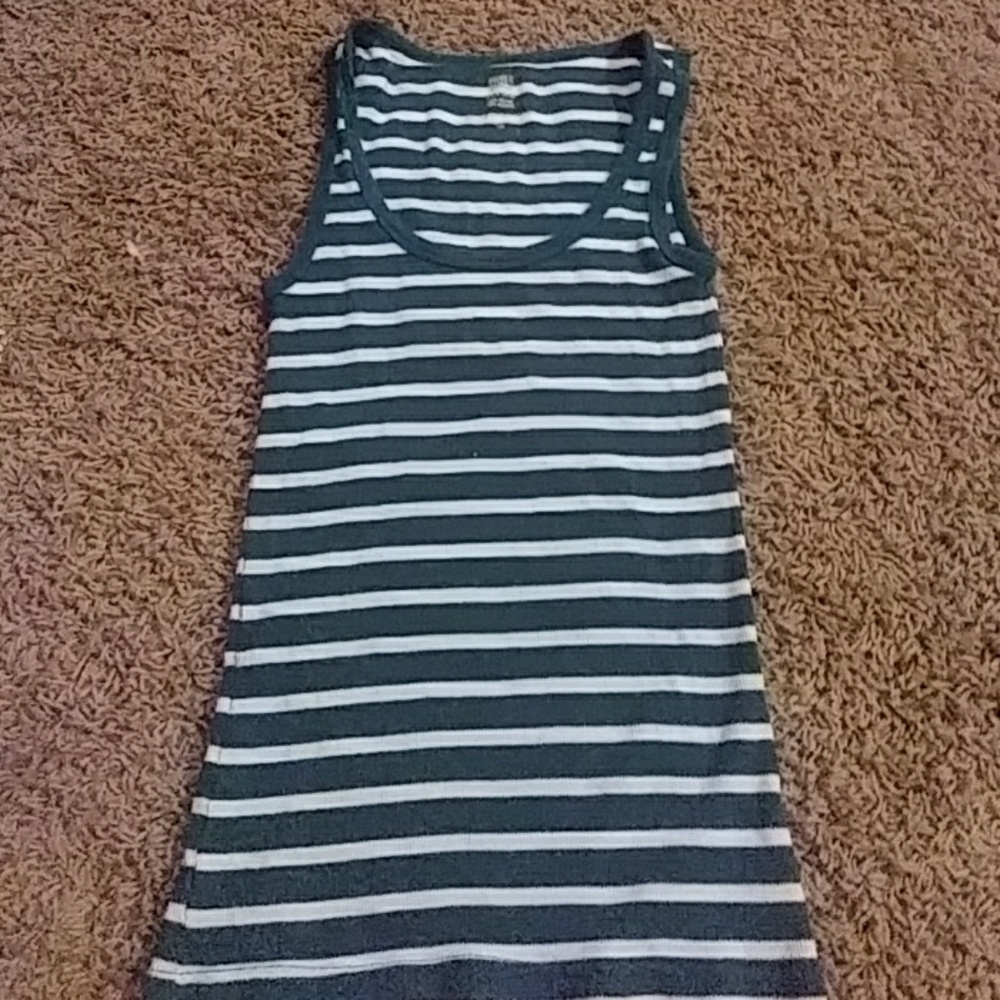 Blue striped shirt